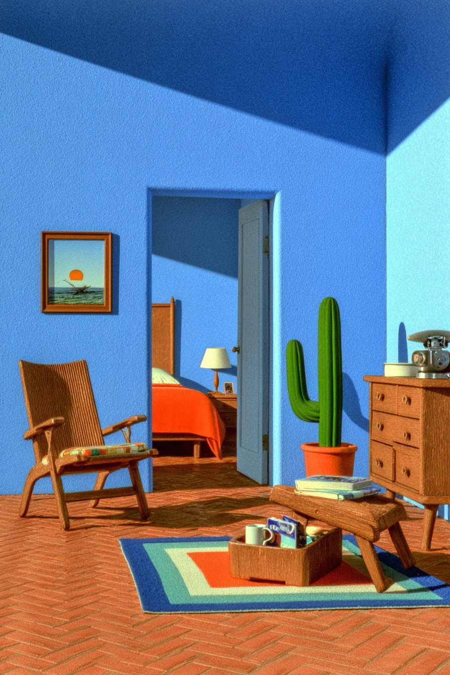 Modern Blue Interior